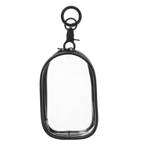 PRETYZOOM -lauftasche Figuren-präsentationstasche Mit Schlüsselanhänger Klarsichtbeutel Für Figuren Transparente Pvc-displaytasche Pvc-puppen-organizer Mini-klarsichtbeutel Metall Black von PRETYZOOM