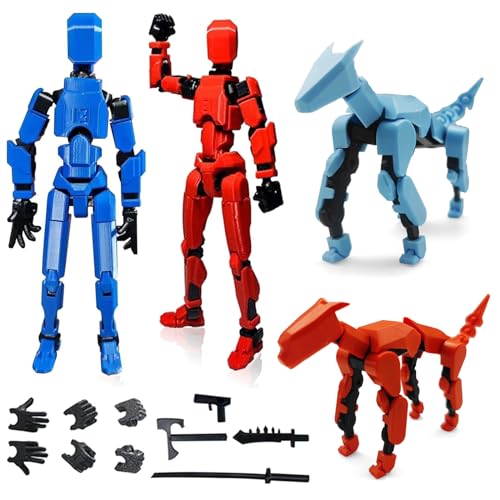 Titan 13 Actionfigur, Roboter-Actionfigur, T13 Actionfigur, 3D-gedruckt, mit mehreren Gelenken beweglich, 13 Actionfigur-Dummy, Dekorationen for Actionfiguren, mehrere Accessoires, Schreibtischdekorat von PRFECT