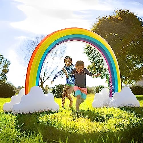 Sprinkler-Spielzeug, Riesensprenger, aufblasbar, Regenbogen, Spiele für den Außenbereich, Kinder, Wasserstrahlmatte, Splash Play Sprinkler für Kinder, aufblasbares Poolspielzeug von PRODIS
