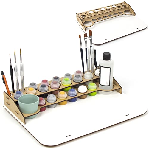 PROSCALE Paint station citadel farbständer. Tabletop citadel farben aufbewahrung model paint rack farb organizer for hobbyzone module pinsel paintstation workshop (Tisch B) von PROSCALE