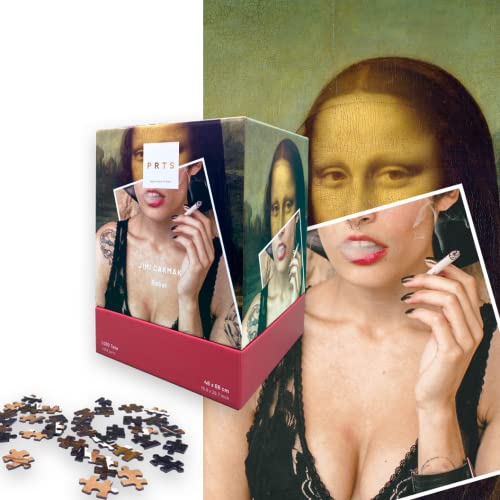 Puzzle Kunst 1000 Teile - Puzzle Erwachsene - Made in Germany - edle Geschenkverpackung Mona Lisa mal Anders - Rebel by Jimi Cakmak von PRTS FROM PUZZLE TO ARTS