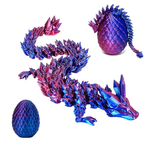 3D-Gedruckter Drache, 3D Gedrucktes Drachenei, Überraschung Easter Dracheneier, Geheimnisvolle Drachen Spielzeug, 3D-Gedruckter Drache im Ei im Inneren Heimbüro, Erwachsene Kinder Geschenke Spielzeug von PRZRAO