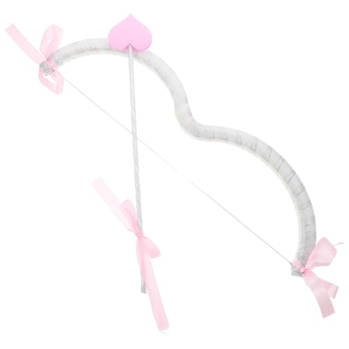 PSFDEWT Cupid Bow und Pfeil mit Stirnband niedlicher und romantischer Amorbogen und Pfeil für Paare, Ambulationszubehör für den Valentinstag, Halloween, Weihnachts -Amorbogen und Pfeilset von PSFDEWT