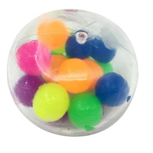 PSFDEWT Squeeze Ball Toy Toy Angst Erleichterung Handssenorischer Ball Buntes Dekompression Spielzeug für Kinder Erwachsene, Quetschen Sie Ballspielzeug von PSFDEWT