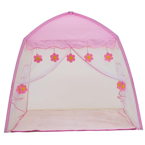 Prinzessin Castle Playhouse Fairy Traumartige weiche, atmungsaktive Indoor-Kinderzelt 51x39x47 in Pop-up-Tipi für Kinder, Mädchen und Jungen im Alter von 1-12 Kindern im Alter von 1 bis 12 Jahren von PSFDEWT