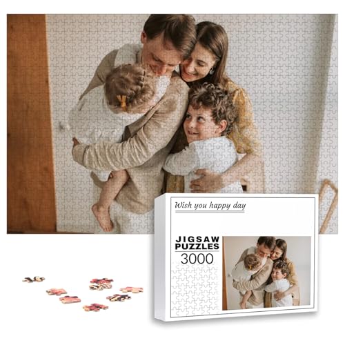 PSUNEY Individuelles Puzzle mit Foto 35/70/120/200/300/500/1000/1500/2000/3000 Teile Eigenem Bild Selbst Gestalten Personalisierbares Geschenk von PSUNEY