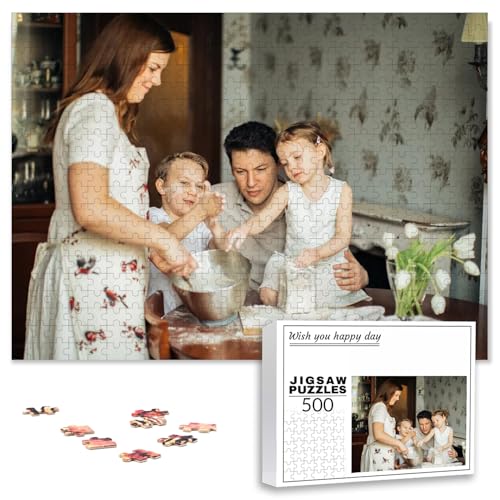 PSUNEY Individuelles Puzzle mit Foto 35/70/120/200/300/500/1000/1500/2000/3000 Teile Eigenem Bild Selbst Gestalten Personalisierbares Geschenk von PSUNEY