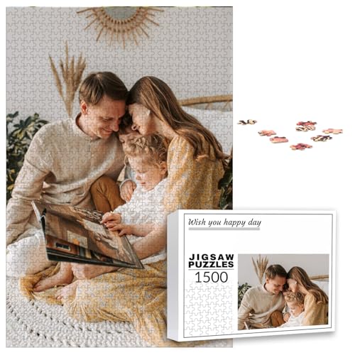 PSUNEY Individuelles Puzzle mit Foto 35/70/120/200/300/500/1000/1500/2000/3000 Teile Eigenem Bild Selbst Gestalten Personalisierbares Geschenk von PSUNEY