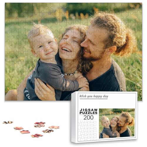 PSUNEY Individuelles Puzzle mit Foto 35/70/120/200/300/500/1000/1500/2000/3000 Teile Eigenem Bild Selbst Gestalten Personalisierbares Geschenk von PSUNEY