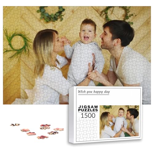 PSUNEY Individuelles Puzzle mit Foto 35/70/120/200/300/500/1000/1500/2000/3000 Teile Eigenem Bild Selbst Gestalten Personalisierbares Geschenk von PSUNEY