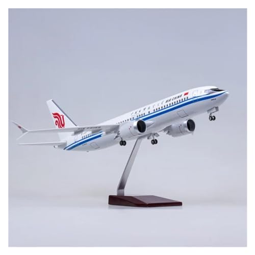 Flugzeug Spielzeug 1/85 Maßstab 47CM Flugzeug 737MAX B737 MAX Flugzeug Air China Airline Mit Leichtem Radfahrwerk Kunststoffharz Flugzeugmodell Spielzeug(Without Light) von PTHEN