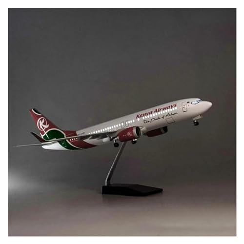 Flugzeug Spielzeug 1/85 Maßstab 47CM Flugzeug B737 MAX Flugzeug Kenya Airways Airline Druckguss-Harz-Flugzeugmodell Spielzeug(with Light) von PTHEN