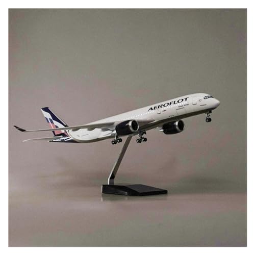 Flugzeug Spielzeug 47 cm Maßstab 1:142 Flugzeug A350 Aeroflot Russian Airlines Modell Harz Flugzeug Sammlung Spielzeug(with Light) von PTHEN