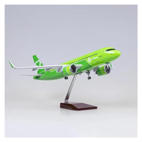 Flugzeug Spielzeug 47CM 1/80 Flugzeug A320NEO A320 NEO Siberia S7 Airlines Modell Spielzeug Druckguss Harz Flugzeug Modell(Without Light) von PTHEN