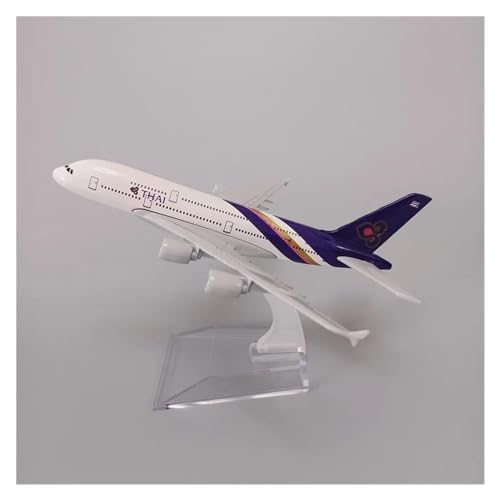 Flugzeug Spielzeug Für Air Thai A380 Airlines Flugzeug Modell Thailand 380 Airways Druckguss Flugzeug Modell Flugzeug 16 cm von PTHEN