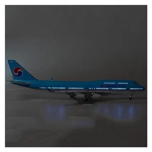 Flugzeug Spielzeug Für B747-400 Flugzeug Korean International Airline Modell Licht Flugzeug Airliner Sammlung 1/150 47CM Luftfahrt Flugzeug (Größe : with Light) von PTHEN