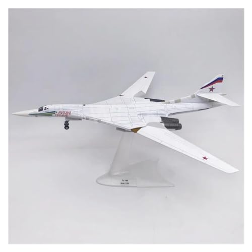 Flugzeug Spielzeug Für Den Russischen Strategischen Atombomber TU-160 White Swan Militarisiertes Kampfflugzeug Modellsammlung Spielzeug Im Maßstab 1:200 von PTHEN