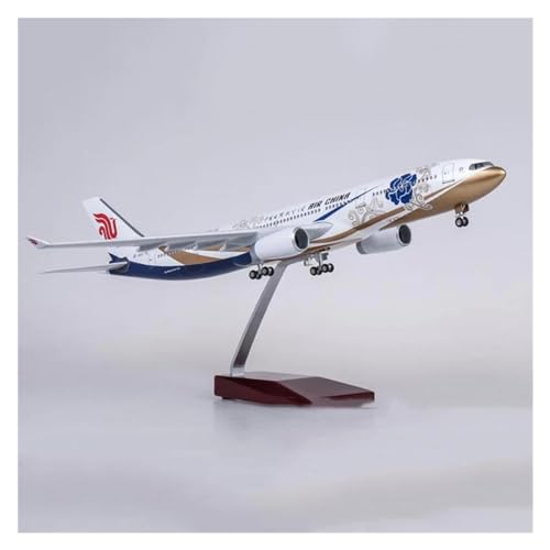 Flugzeug Spielzeug Maßstab 1:135 A330 Modell AIR China Airlines Airway W Fahrwerk Räder Lichter Harz Flugzeug(No Light) von PTHEN