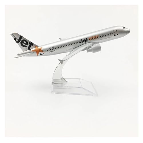 PTHEN Flugzeug Spielzeug Für Jetstar Airways Airbus A320 Airlines Flugzeug Modellflugzeug Druckguss Metall Flugzeug Sammlerstück 16CM von PTHEN