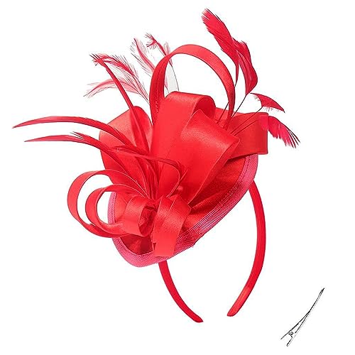 PTILSERY Eleganter Fascinator für Damen, Cocktail, Teeparty, Kopfbedeckung, exquisiter französischer Fascinator für Hochzeit von PTILSERY