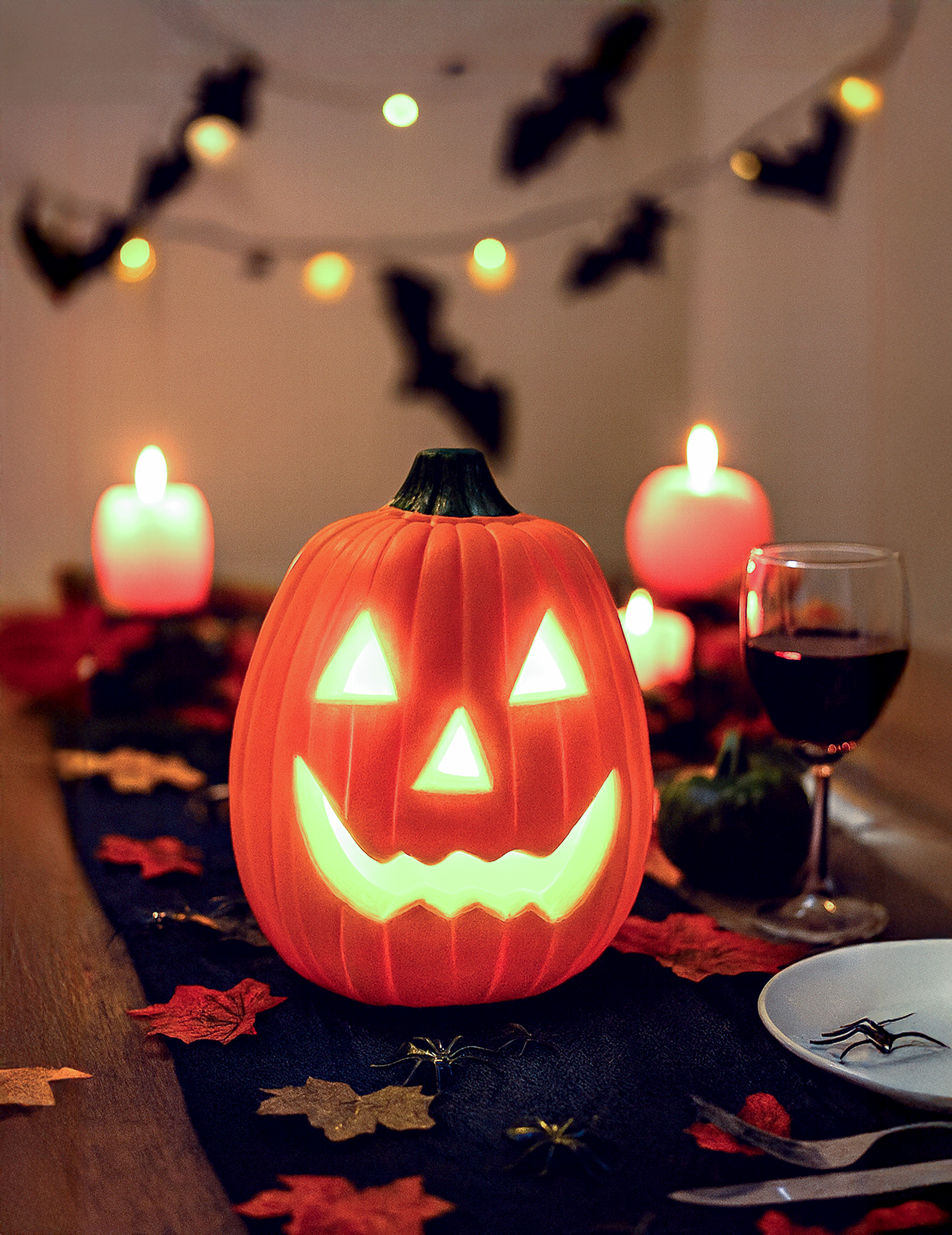 34 cm leuchtender Deko Kürbis Orange 34 cm leuchtender Deko Kürbis Orange von PTIT CLOWN