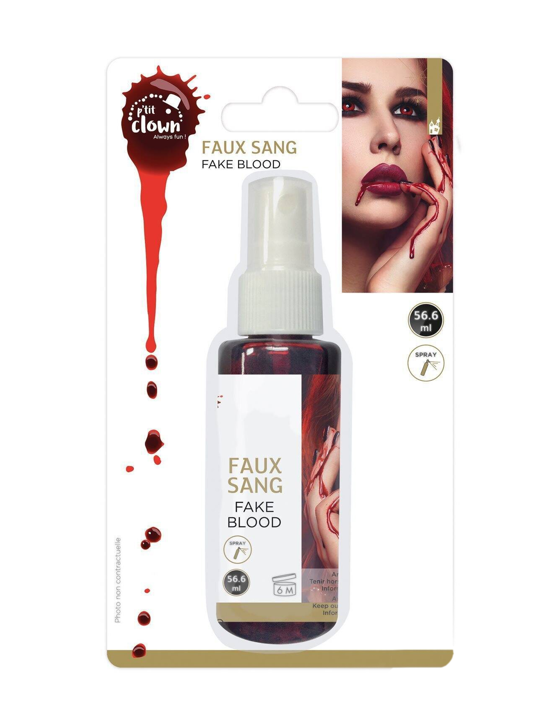 56 ml Falsches Blut Spray 56 ml Falsches Blut Spray von PTIT CLOWN