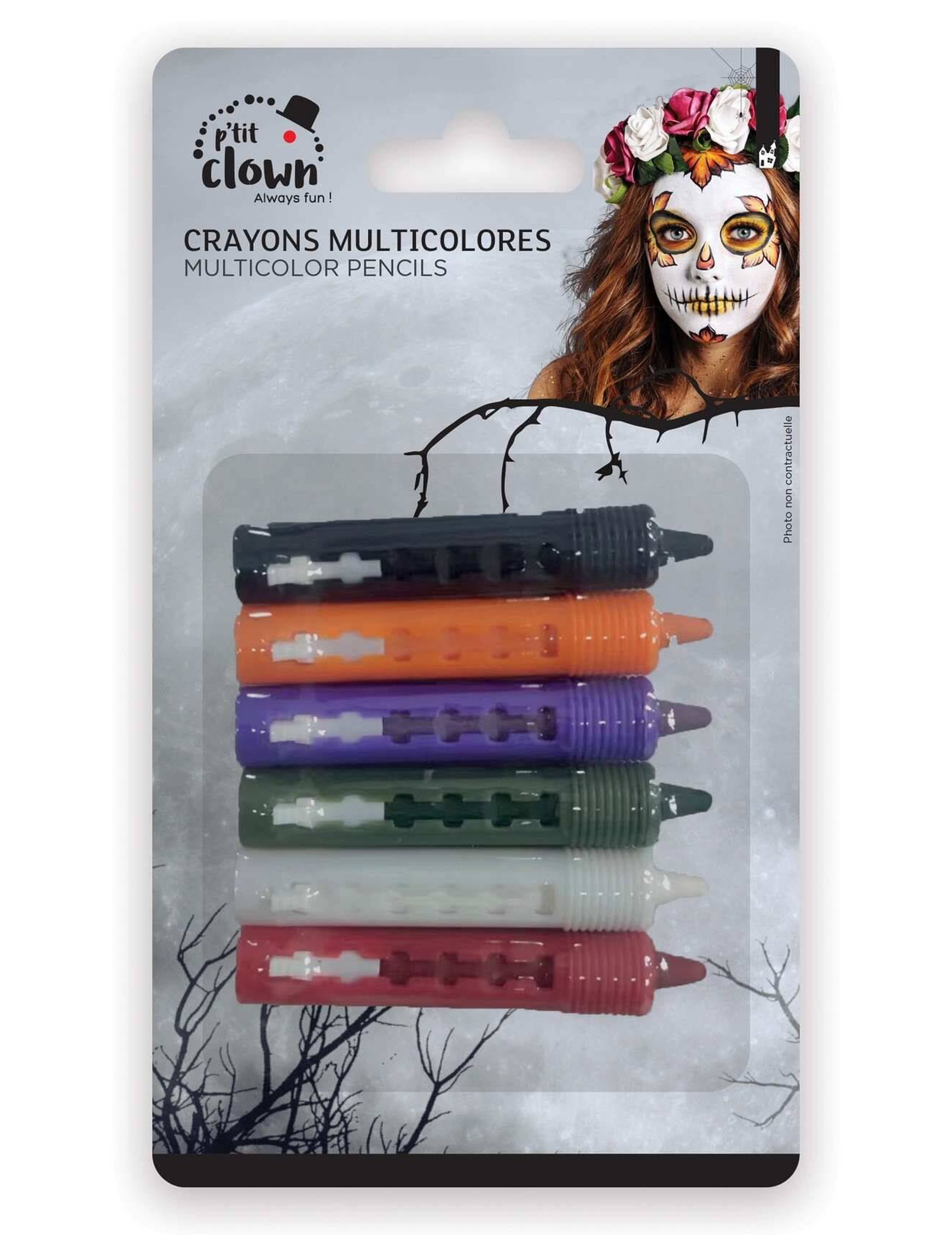6er Set Schminkstifte für Halloween 6er Set Schminkstifte für Halloween von PTIT CLOWN