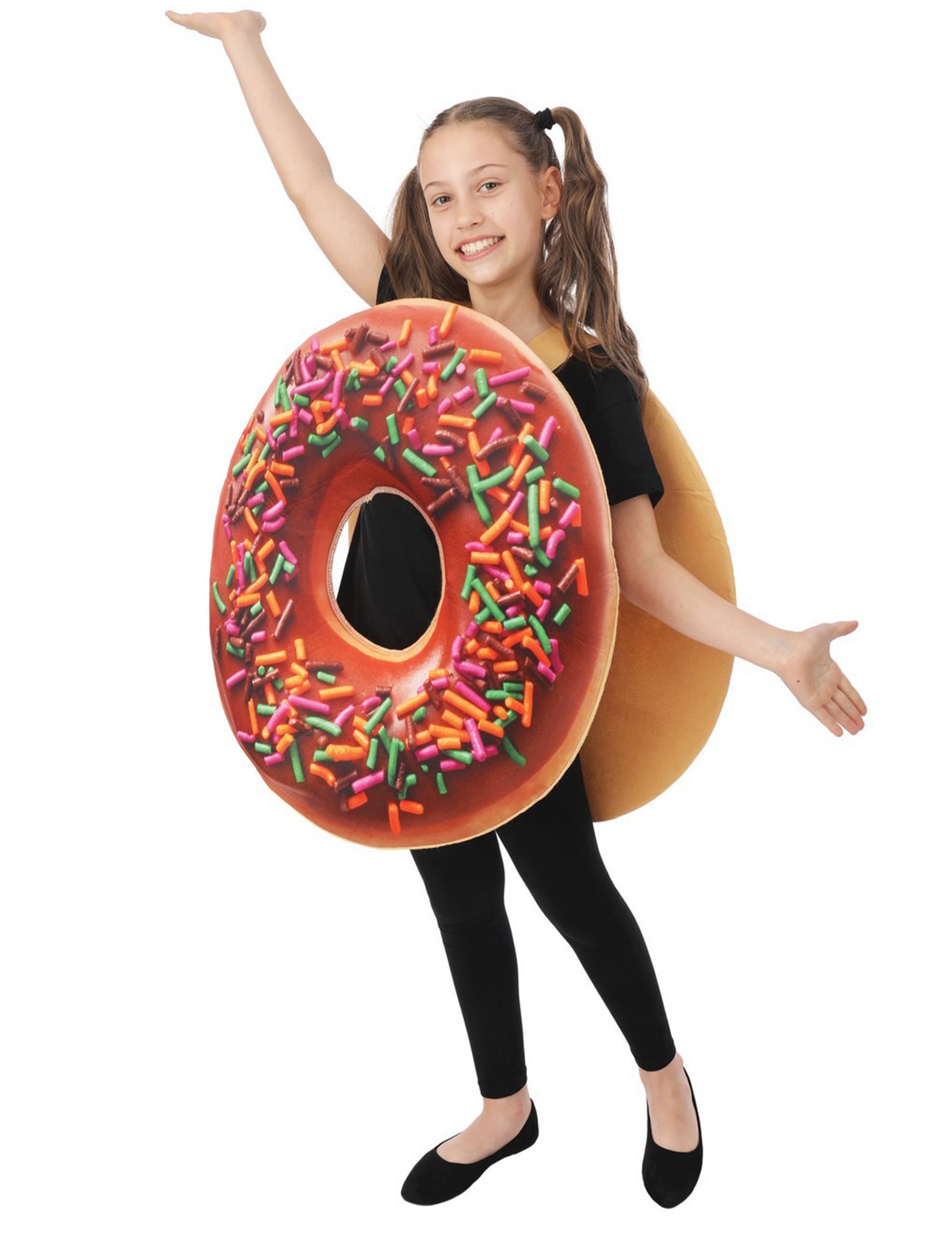 Donut-Kostüm für Kinder mit Glasur und Streuseln braun Donut-Kostüm für Kinder mit Glasur und Streuseln braun von PTIT CLOWN
