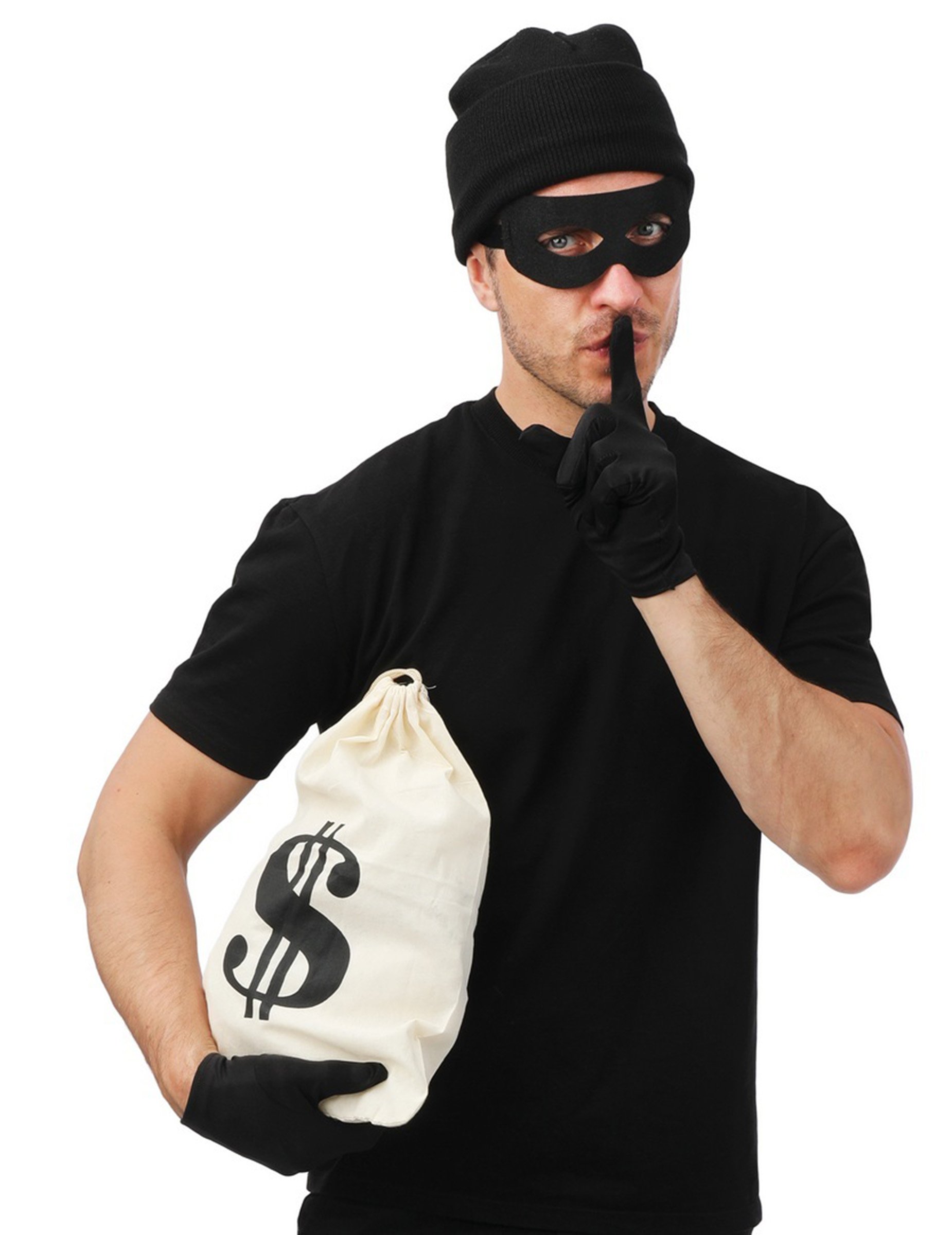 Einbrecher Kostüm-Set für Erwachsene Einbrecher Kostüm-Set für Erwachsene von PTIT CLOWN