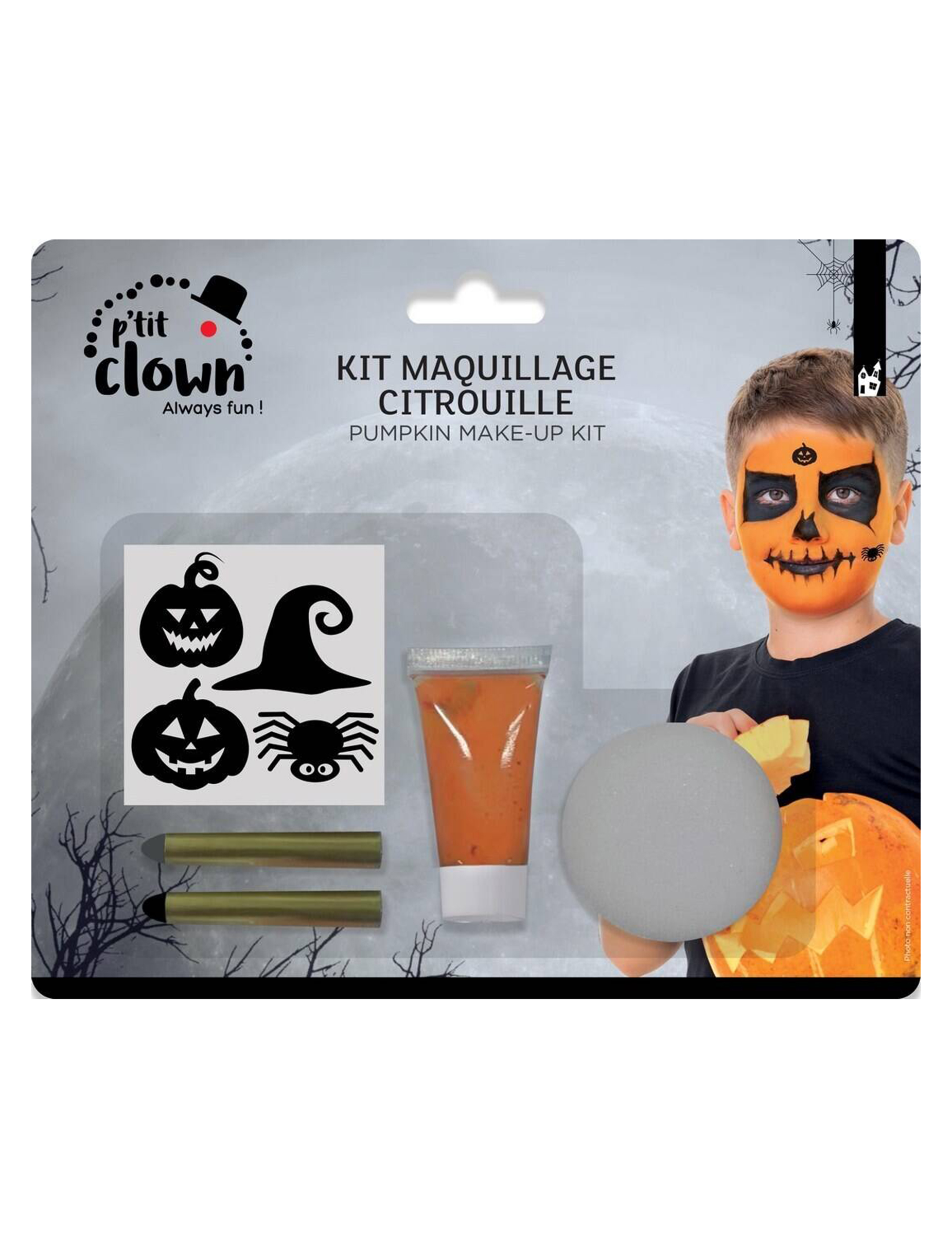 Halloween Kürbis Schminkset für Kinder Halloween Kürbis Schminkset für Kinder von PTIT CLOWN