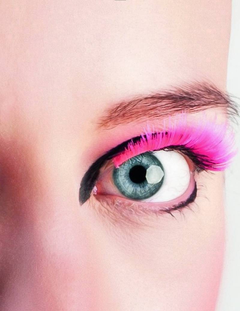 Künstliche Wimpern Fakewimpern neonpink von PTIT CLOWN