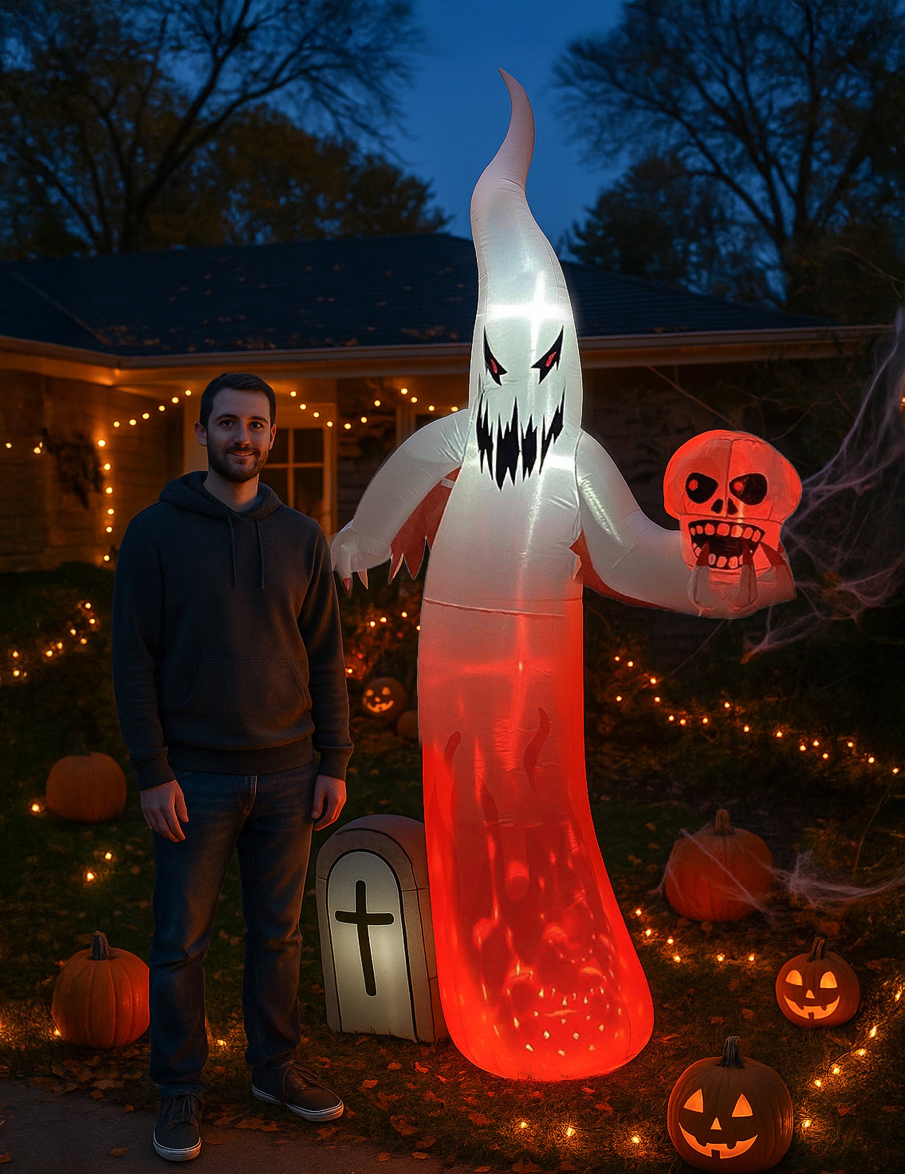 Leuchtender Gruselgeist 270 cm, leuchtend Leuchtender Gruselgeist 270 cm, leuchtend von PTIT CLOWN
