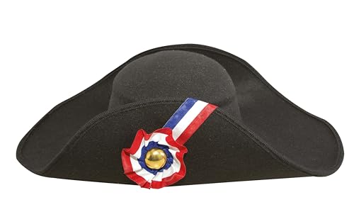 P 'Tit Clown 92571 – Napoleon Faux Wolle Hat Erwachsene – One Size – schwarz von p'tit clown