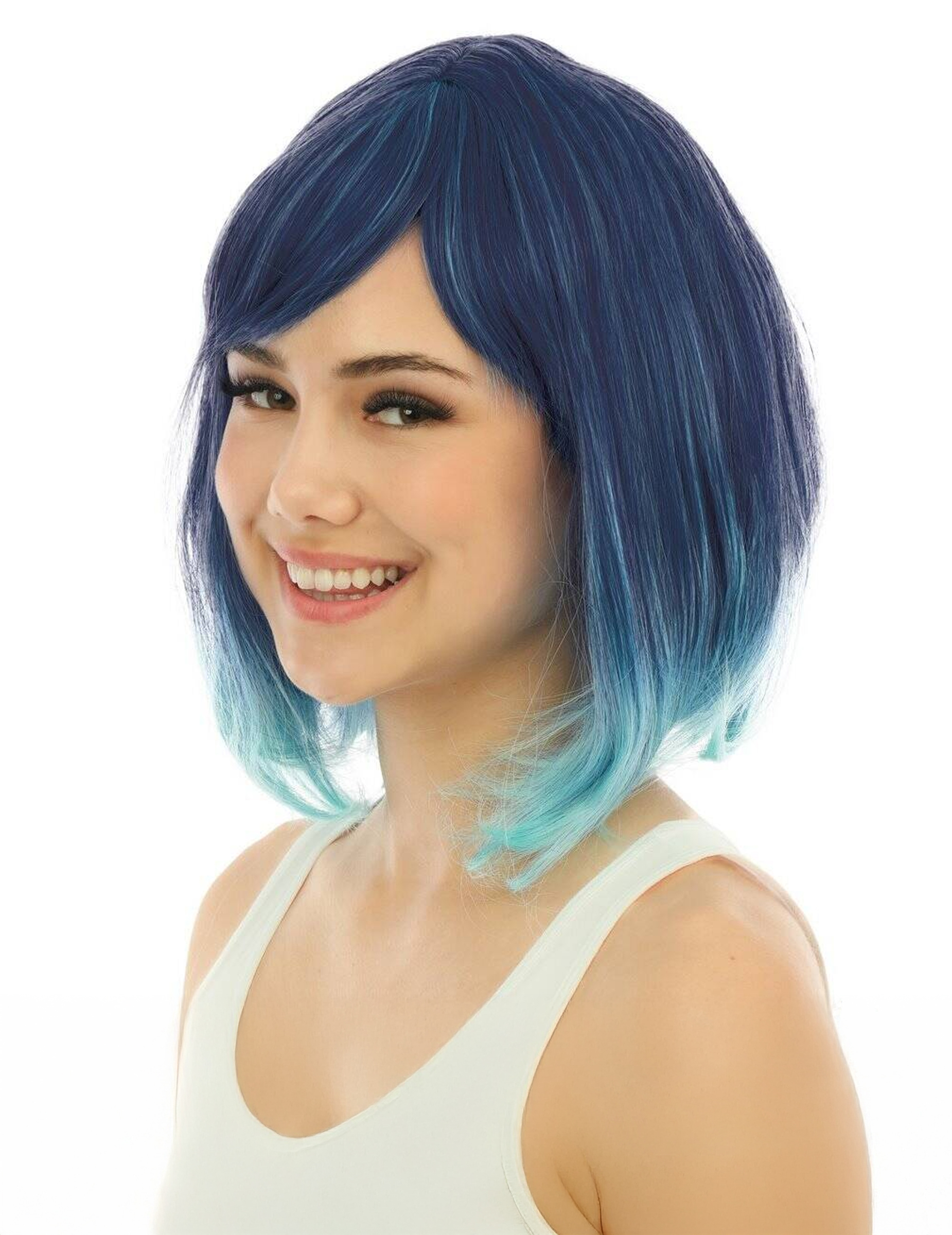 Perücke für Damen blau Perücke für Damen blau von PTIT CLOWN