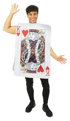 PtitClown - Costume Carte Roi de Cœur Adulte Taille Unique Taille Unique - Blanc von p'tit clown