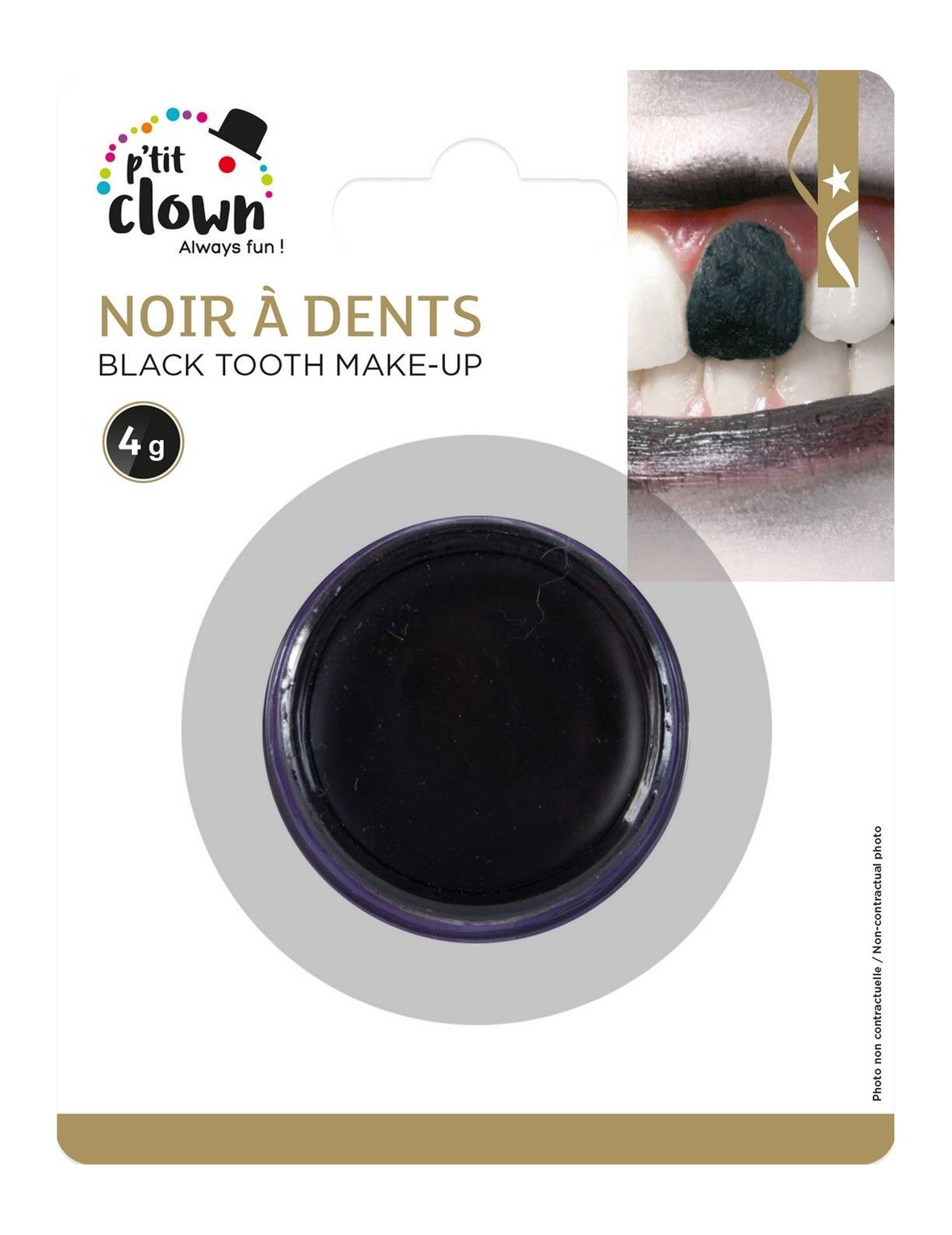 Scharzes Make-up für die Zähne Scharzes Make-up für die Zähne von PTIT CLOWN