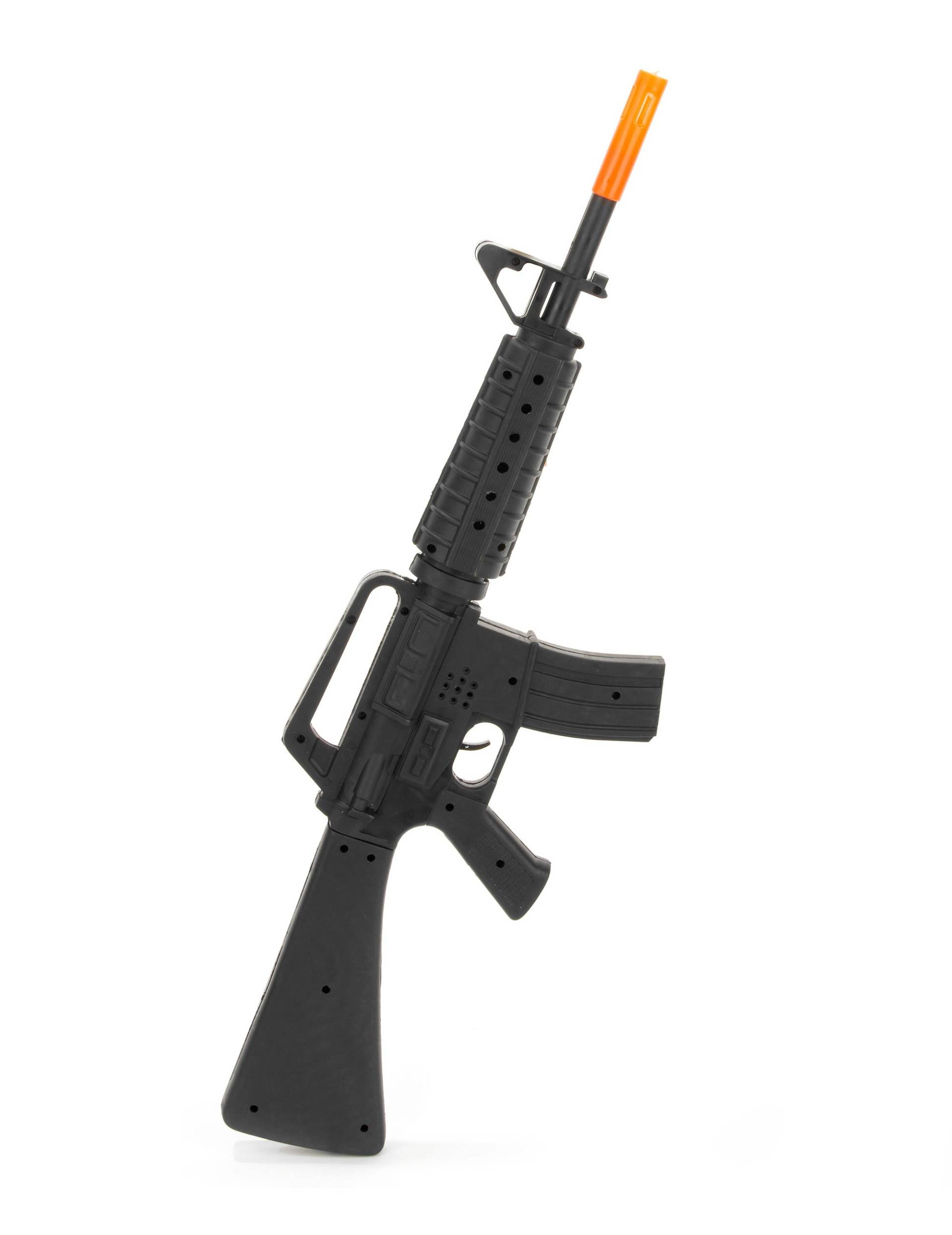 Spielzeug-Sturmgewehr M16 schwarz-orange von PTIT CLOWN