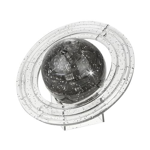 3D-Kristall-Puzzle, 3D-Kristallblöcke, Durchscheinende DIY-Puzzleblöcke für Saturn-förmiges Spielzeug (Grau) von PUNELE