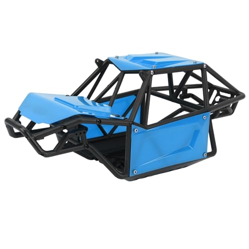 PUNELE Nylon-Karosserie-Chassis-Kit, RC-Überrollkäfig-Karosserie, Nylon-Karosserie-Überrollkäfig für Axial SCX10 II 90046 UTB10 Capra 1/10 RC Crawler Upgrade-Teil (Blau) von PUNELE