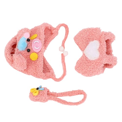 PUNELE Plüschpuppe Kleidung Piggy Style Outfit für 17 cm Puppen Premium Faser Stoff Set mit Hut und Tasche für Sammler PUNELE Plüschpuppe Kleidung Piggy Style Outfit für 17 cm Puppen Premium Faser Stoff Set mit Hut und Tasche für Sammler von PUNELE