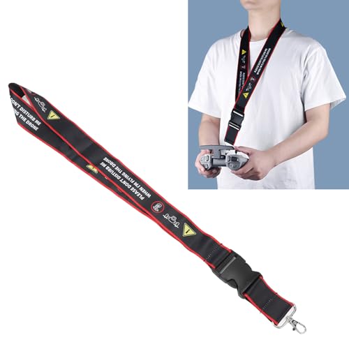 PUNELE RC-Lanyard-Umhängeband, Drohnen-Fernbedienungsgurt, Polyesterfaser, Weich, mit Warnschild-Haken, Drohnen-Lanyard für Avata 1 2, für FPV von PUNELE