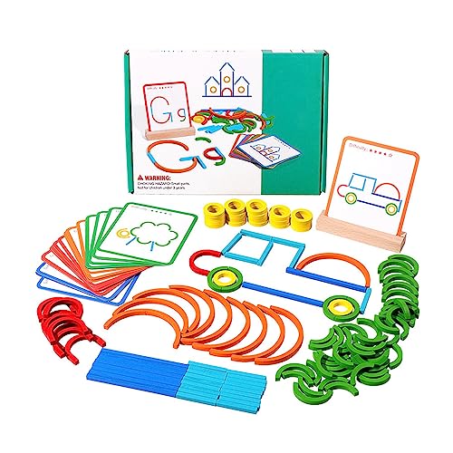 Puzzle Brett Spielzeug, Wodden Puzzle Früherziehung Lernen Holz-Geoboard-Spielzeug Kinder von PUNELE