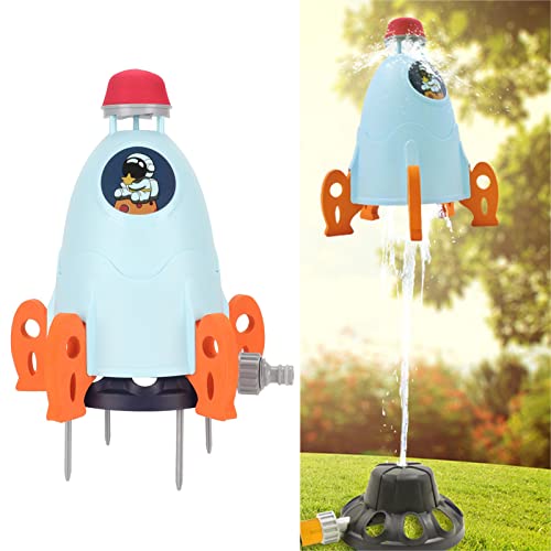 Wasserraketen-Sprinkler für Kinder, Wassersprinkler-Spielzeug, Pedal-Wasserdruck-Lift-Off-Sprinkler für Sommerliches Spielen Im Freien von PUNELE