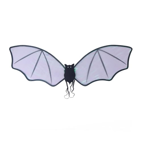 PURFUU Halloween Fledermausflügel Fledermaus Kostüm Zubehör für Mädchen Frauen Kinder Geburtstag Halloween Weihnachten Maskeraden Cosplay von PURFUU