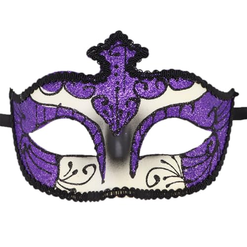 PURFUU Maskerade Augenmaske Halloween Augenmaske Halbgesicht Party Augenmaske für Damen Herren Maskerade Abschlussbälle Halloween Dress Up von PURFUU