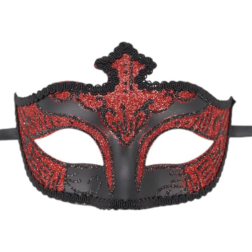 PURFUU Maskerade Augenmaske Halloween Augenmaske Halbgesicht Party Augenmaske für Damen Herren Maskerade Abschlussbälle Halloween Dress Up von PURFUU