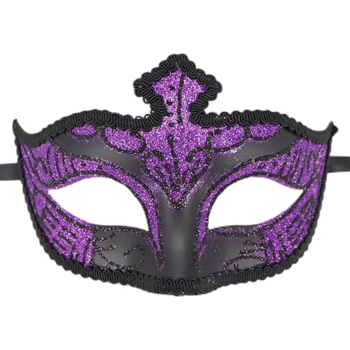 PURFUU Maskerade Augenmaske Halloween Augenmaske Halbgesicht Party Augenmaske für Damen Herren Maskerade Abschlussbälle Halloween Dress Up von PURFUU