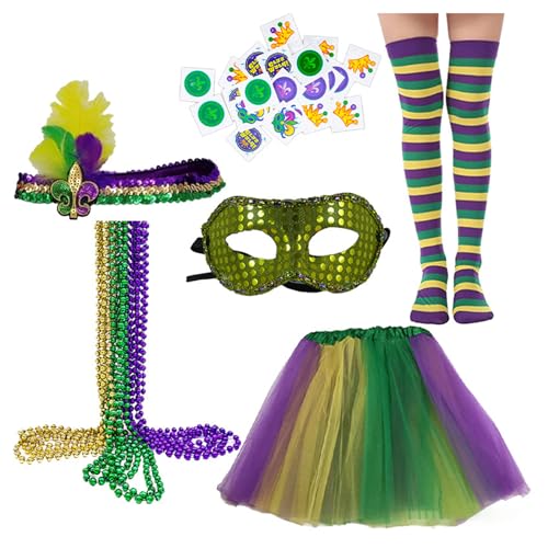 PURPLELILY Jazzs Tanzkostüm-Zubehör, Unisex, Hut, Maskerade, Maske, Karneval, Abschlussball, Party, Pailletten, Bühnenauftritte, Kostüm, Halloween, Partyzubehör für Erwachsene von PURPLELILY