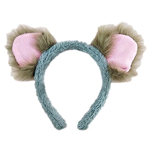 PURPLELILY Koala-Stirnband, Ohrhaar, Tier-Kopfschmuck, dekoratives Ornament für Kinder, Mädchen, Jungen, Festival, Urlaub, Party, Dekoration, Party-Stirnband für Mädchen von PURPLELILY