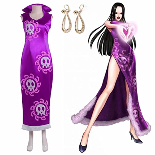 PUYYDS Anime One Piece Boa Hancock Cosplay Kostüme Kleid Halloween Kostüme für Frauen Vestido Rollenspiel Kleidung Anzug Partyuniform von PUYYDS